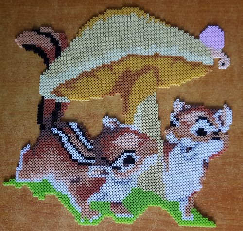 Mary G, Chipmunks, Hamabeads.